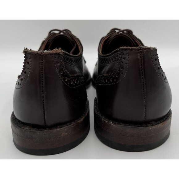 Allen Edmonds Lexington Oxford Brogue Cap-Toe Shoes Leather Dark Brown 10.5D - Picture 4 of 12